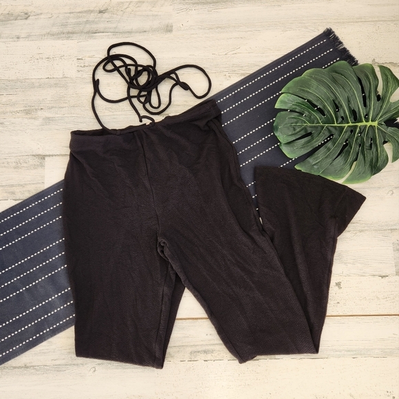 Camila Coelho Raquelle Tie Waist Pants Black NWT Size Large - Picture 2 of 10